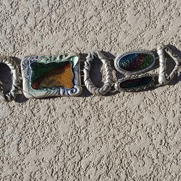 Chico's Metallic Silver Belt - Picture 5 of 7